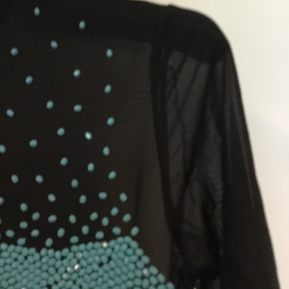 Sheer Top w/ Matching Flare Pant Ensemble 🎈 - Picture 6 of 7